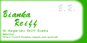 bianka reiff business card